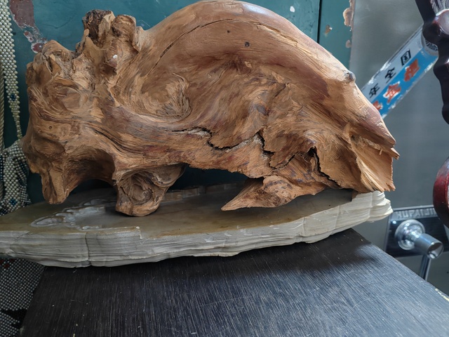 古玩雜項木頭擺件真品鑒賞圖