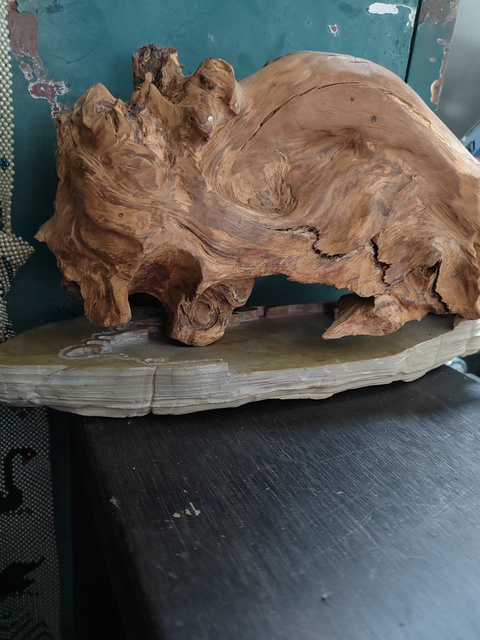 古玩雜項木頭擺件真品鑒賞圖