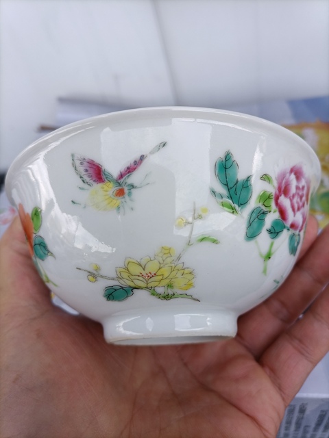 古玩陶瓷粉彩飛黃騰達(dá)圖茶碗,雅玩珍藏款真品鑒賞圖