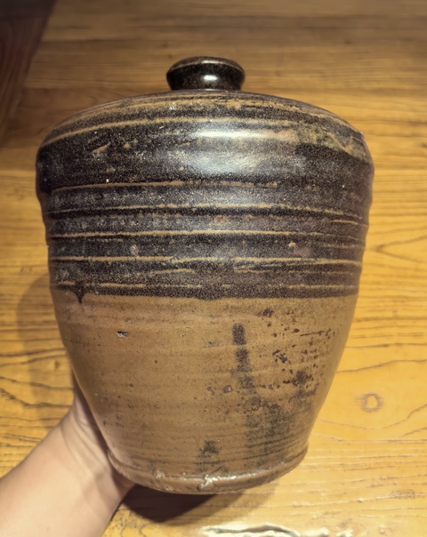 古玩陶瓷雙色釉梅瓶真品鑒賞圖