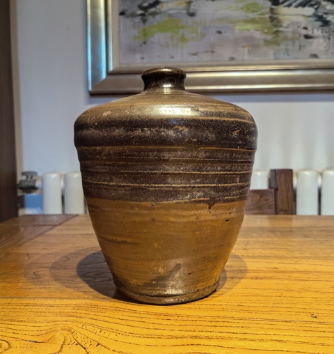 古玩陶瓷雙色釉梅瓶真品鑒賞圖