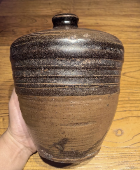 古玩陶瓷雙色釉梅瓶真品鑒賞圖