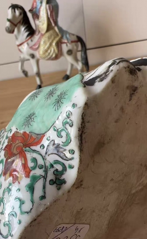 古玩陶瓷粉彩花卉瓷佛真品鑒賞圖