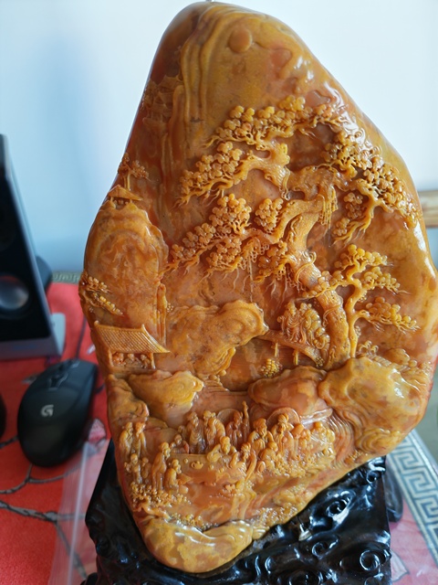 古玩雜項老撾石擺件真品鑒賞圖