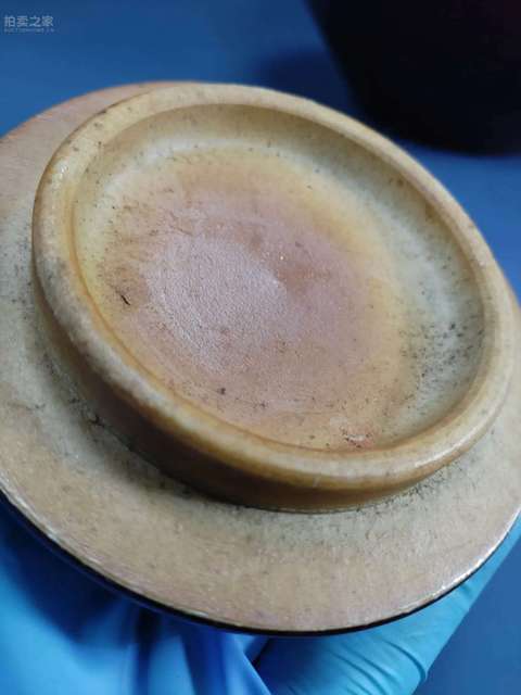 古玩陶瓷窯變紅釉西瓜罐真品鑒賞圖