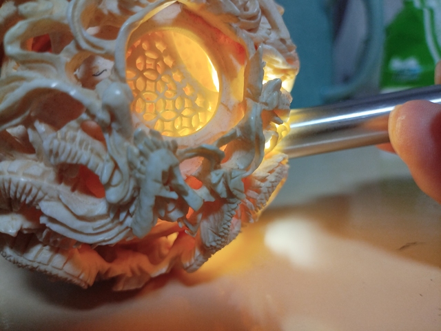 古玩雜項牙雕鬼工球真品鑒賞圖