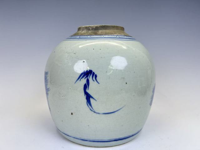 古玩陶瓷清中期·麒麟送子青花罐拍賣，當(dāng)前價(jià)格792元