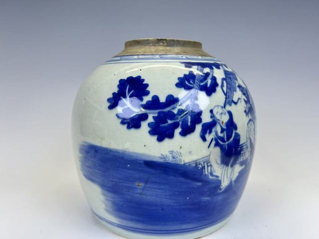 古玩陶瓷清中期·麒麟送子青花罐拍賣，當(dāng)前價(jià)格792元