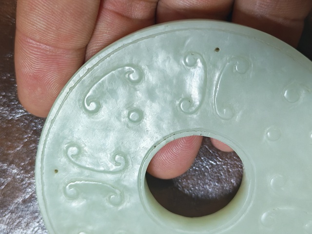 古玩玉器帶工璧真品鑒賞圖