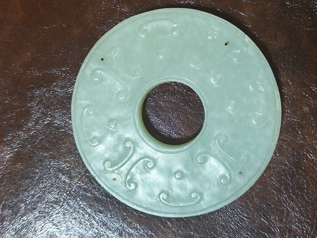 古玩玉器帶工璧真品鑒賞圖