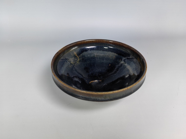 古玩陶瓷宋元耀州窯窯變釉茶入真品鑒賞圖