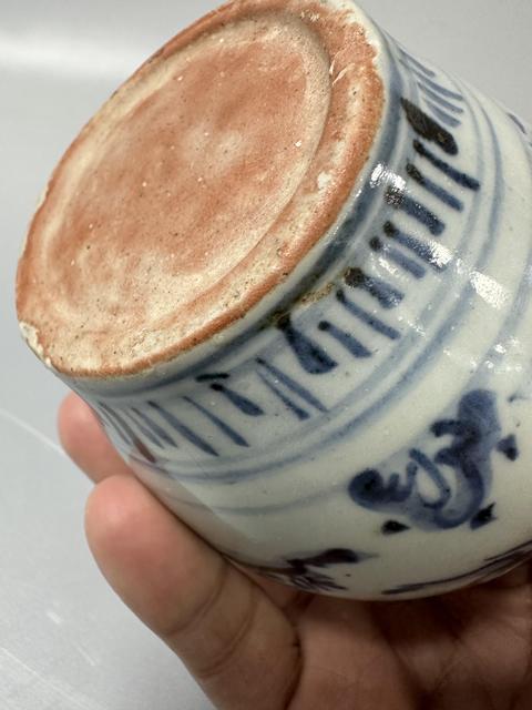 古玩陶瓷青花人物故事紋蓋罐真品鑒賞圖