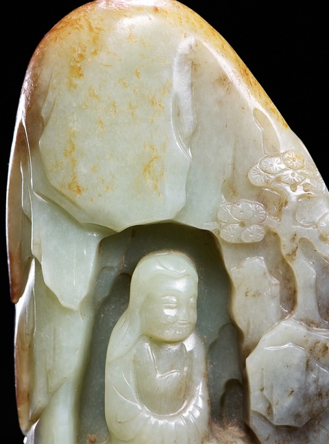 古玩玉器和田玉雕“山子”擺件真品鑒賞圖