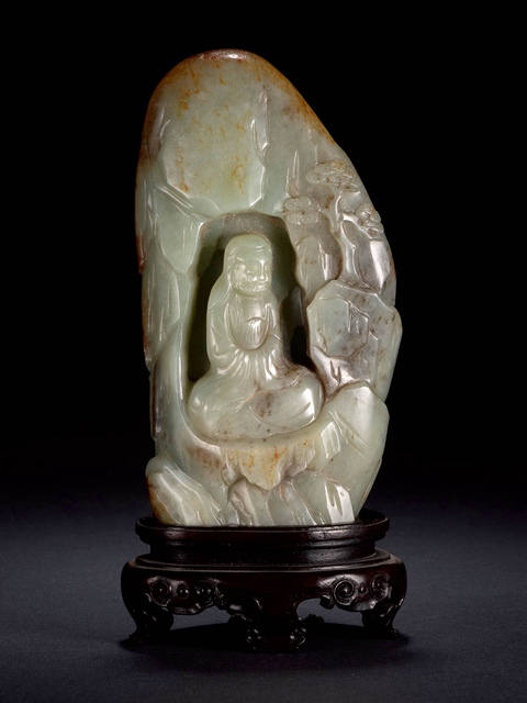 古玩玉器和田玉雕“山子”擺件真品鑒賞圖