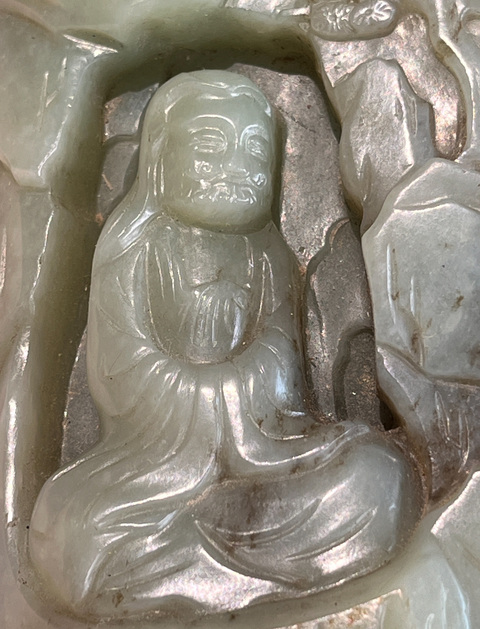 古玩玉器和田玉雕“山子”擺件真品鑒賞圖