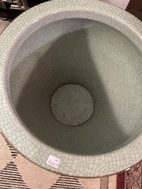 古玩陶瓷雙鋪首哥釉尊真品鑒賞圖