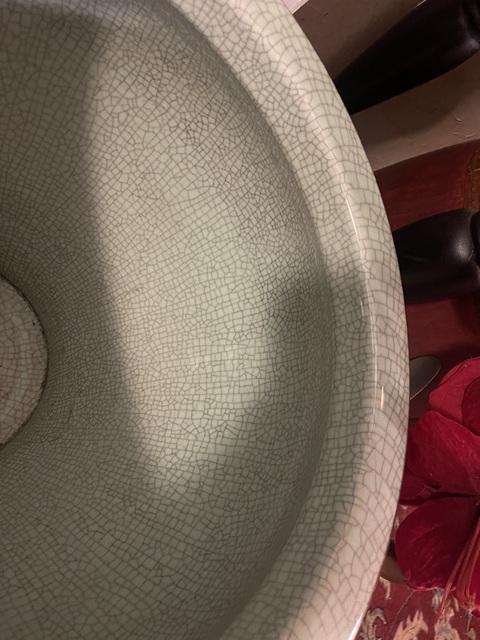古玩陶瓷雙鋪首哥釉尊真品鑒賞圖