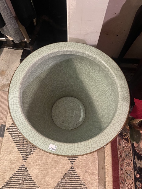 古玩陶瓷雙鋪首哥釉尊真品鑒賞圖