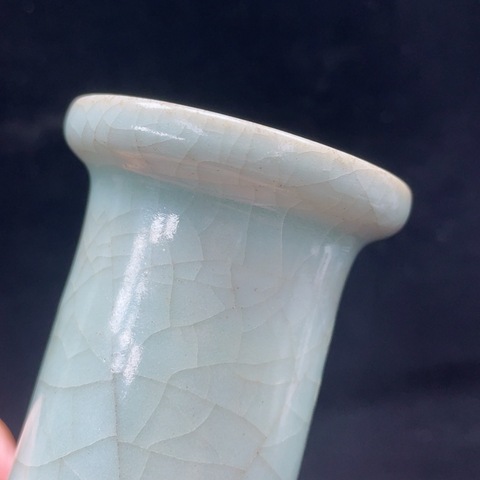古玩陶瓷青釉箸瓶真品鑒賞圖