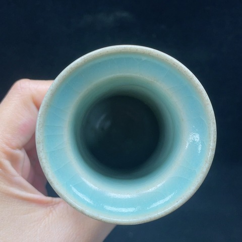 古玩陶瓷青釉箸瓶真品鑒賞圖