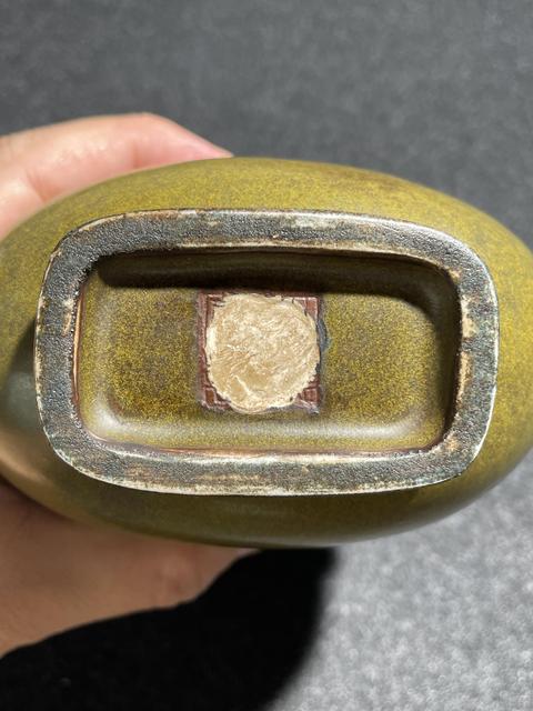 古玩陶瓷清代茶葉沫釉葫蘆瓶真品鑒賞圖
