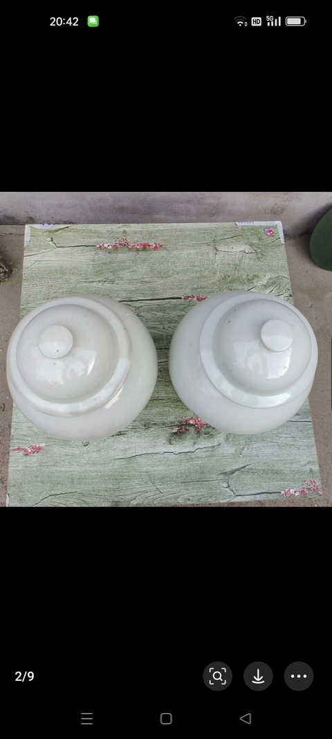 古玩陶瓷白釉將軍罐真品鑒賞圖