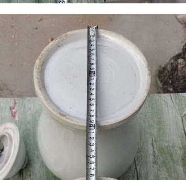 古玩陶瓷白釉將軍罐真品鑒賞圖