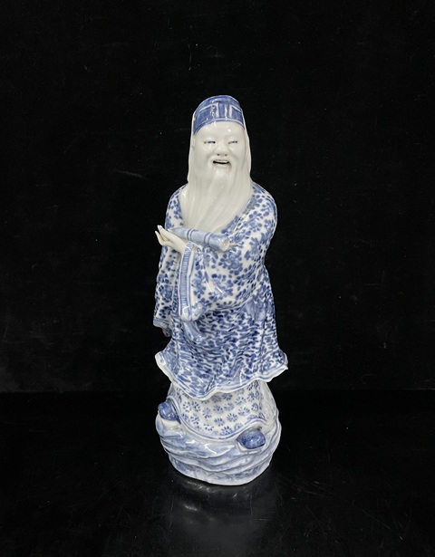古玩陶瓷青花人物瓷塑像拍賣,當前價格1888元