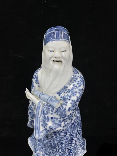 古玩陶瓷青花人物瓷塑像拍賣,當前價格1888元