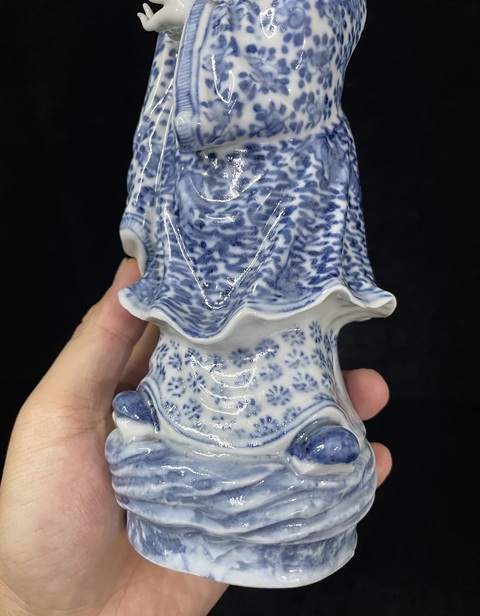 古玩陶瓷青花人物瓷塑像拍賣,當前價格1888元