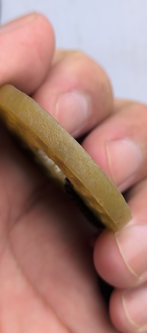 古玩玉器谷紋玉璧真品鑒賞圖