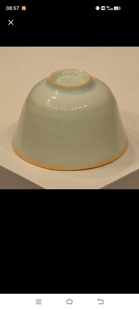 古玩陶瓷湖田影青模印花卉杯真品鑒賞圖