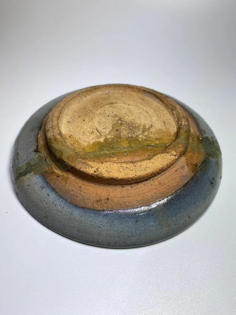 古玩陶瓷鈞窯天藍釉圓口洗真品鑒賞圖