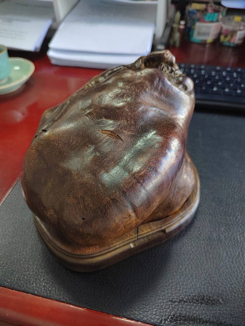 古玩雜項楠木瘤香薰爐拍賣,當前價格1388元