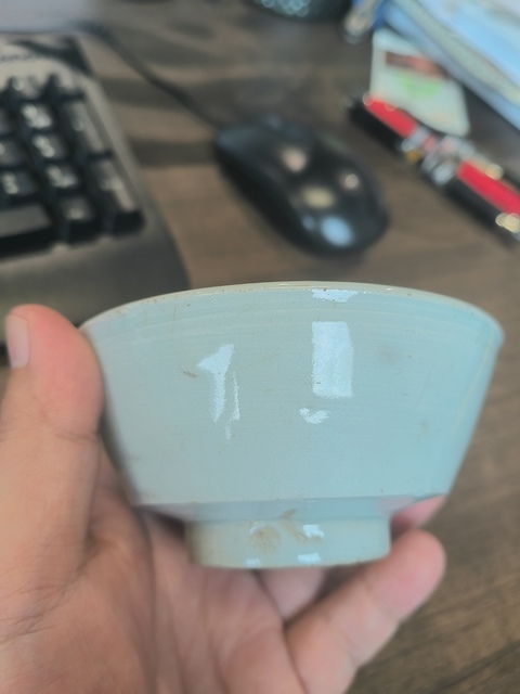 古玩陶瓷青白釉茶碗真品鑒賞圖