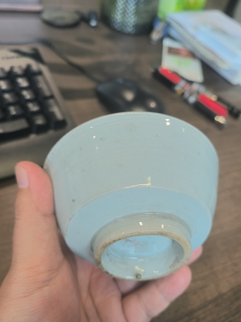 古玩陶瓷青白釉茶碗真品鑒賞圖