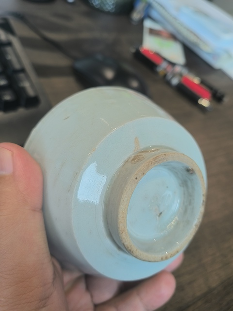 古玩陶瓷青白釉茶碗真品鑒賞圖