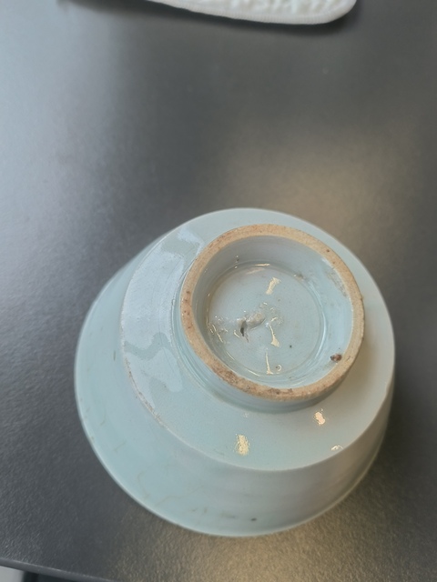 古玩陶瓷青白釉茶碗真品鑒賞圖