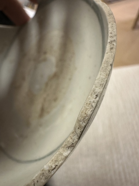 古玩陶瓷花卉紋青花碗標本真品鑒賞圖