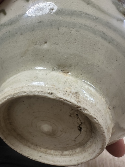 古玩陶瓷花卉紋青花碗標本真品鑒賞圖