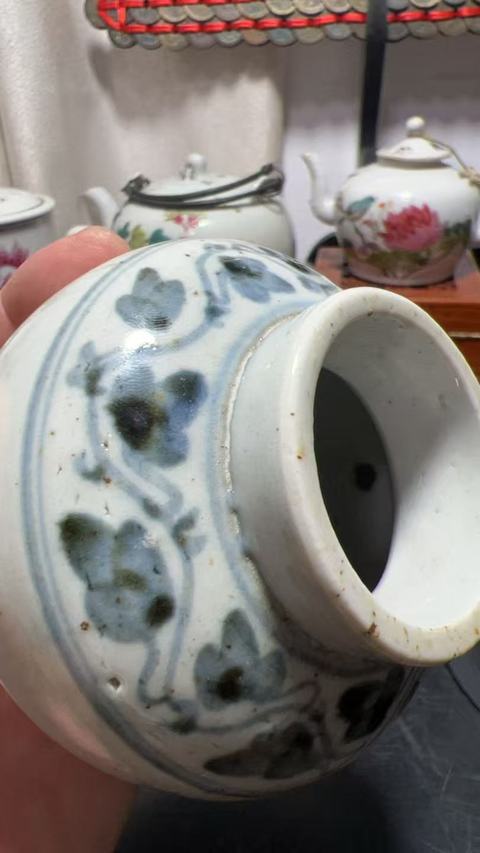 古玩陶瓷吉語紋青花罐真品鑒賞圖