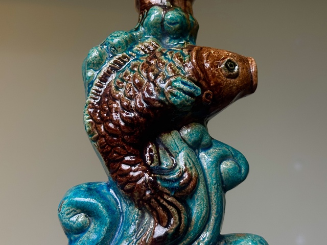 古玩陶瓷燭臺真品鑒賞圖