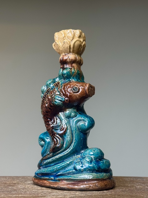 古玩陶瓷燭臺真品鑒賞圖
