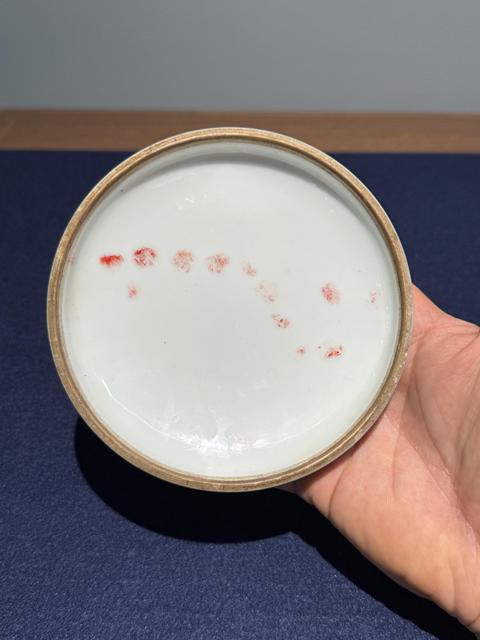 古玩陶瓷青花印泥盒真品鑒賞圖