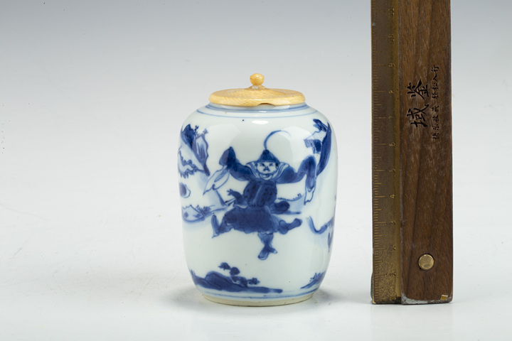 古玩陶瓷明晚·青花人物故事紋茶入拍賣，當(dāng)前價(jià)格36016元