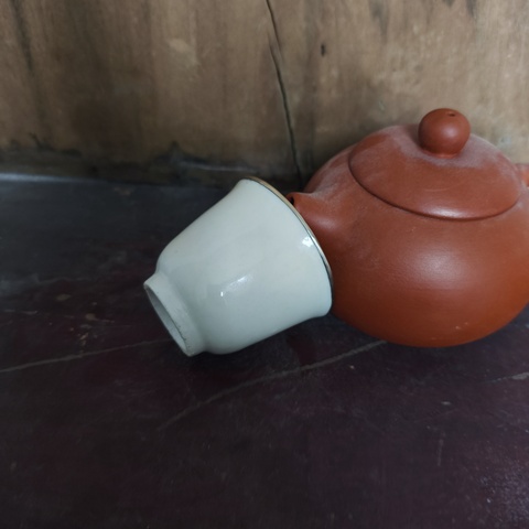 古玩陶瓷晚明德化白釉杯拍賣,當前價格28元