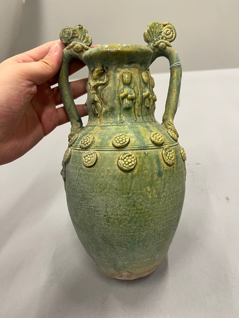 古玩陶瓷雙龍尊真品鑒賞圖