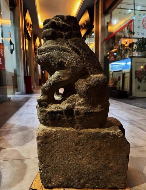 古玩雜項石獅真品鑒賞圖