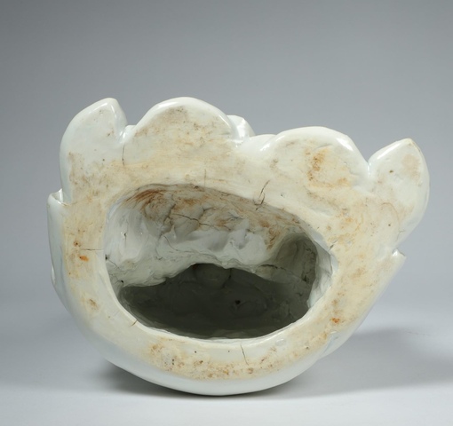 古玩陶瓷清代時期德化窯白釉觀音塑像真品鑒賞圖