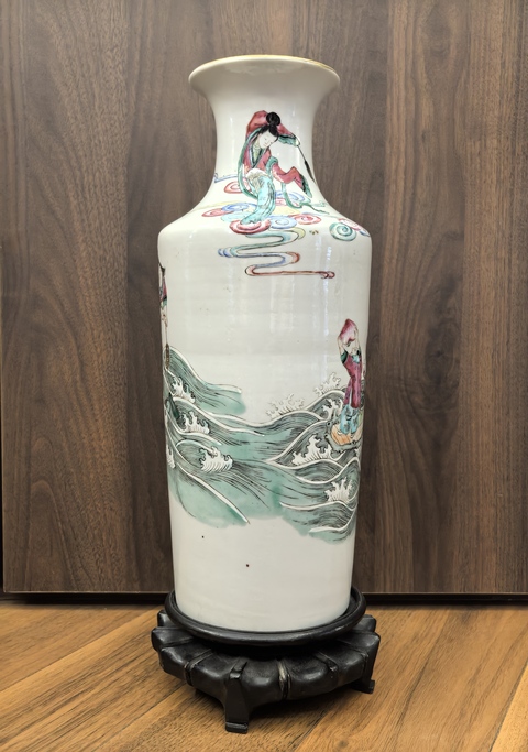 古玩陶瓷粉彩人物故事紋軟棒槌瓶(高34)拍賣,當(dāng)前價格15888元